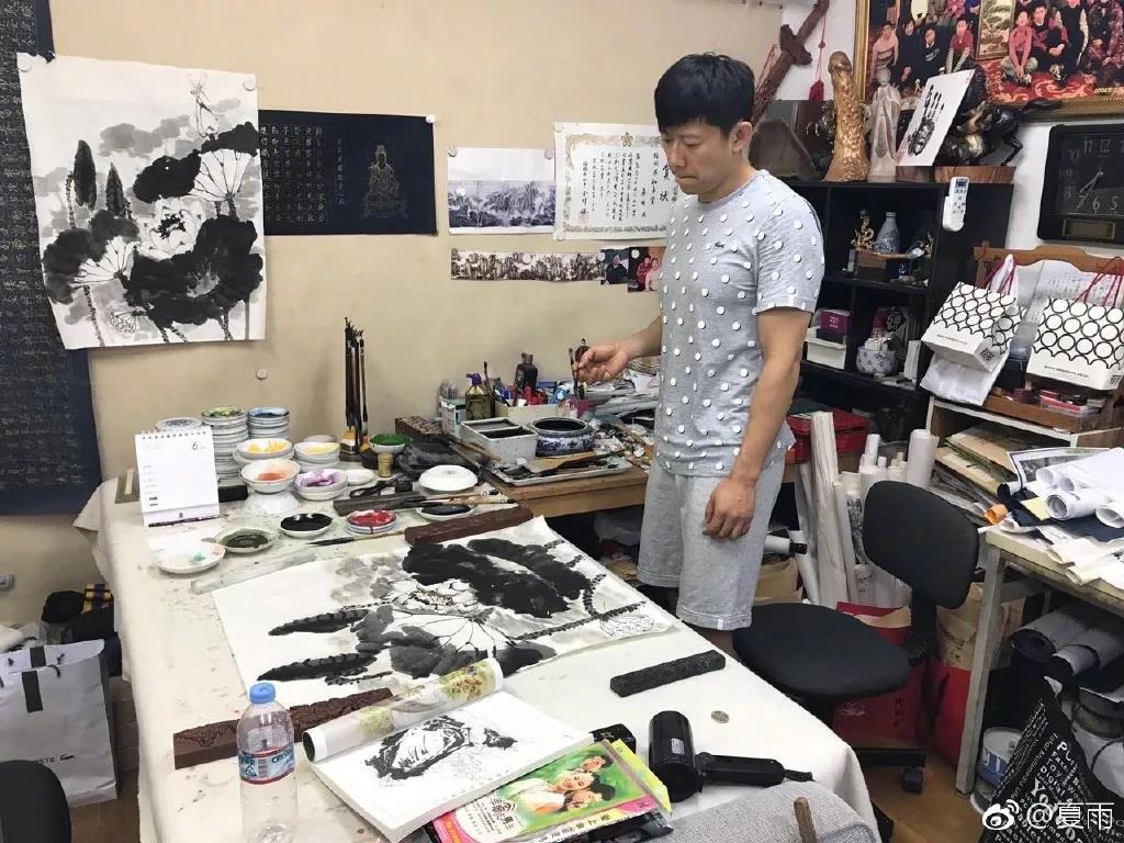 影帝夏雨书法真迹,演员夏雨晒书法作品