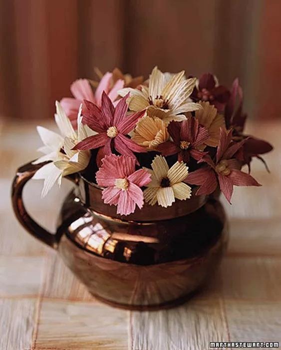 用玉米皮做的手工作品,手工玉米皮编席子教程