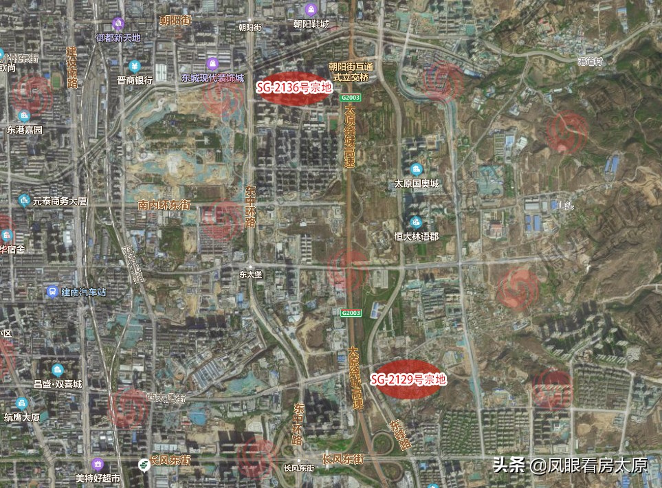 太原迎泽区挂牌出让的地块,太原南内环西街8宗地拍卖