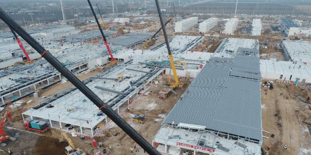 中建三局西安市公共卫生中心项目,西安市公共卫生中心项目施工现场