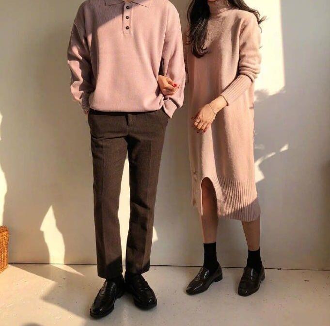 冬天到了该穿男盆友的外套了,穿的再好看也抵不过男朋友的外套