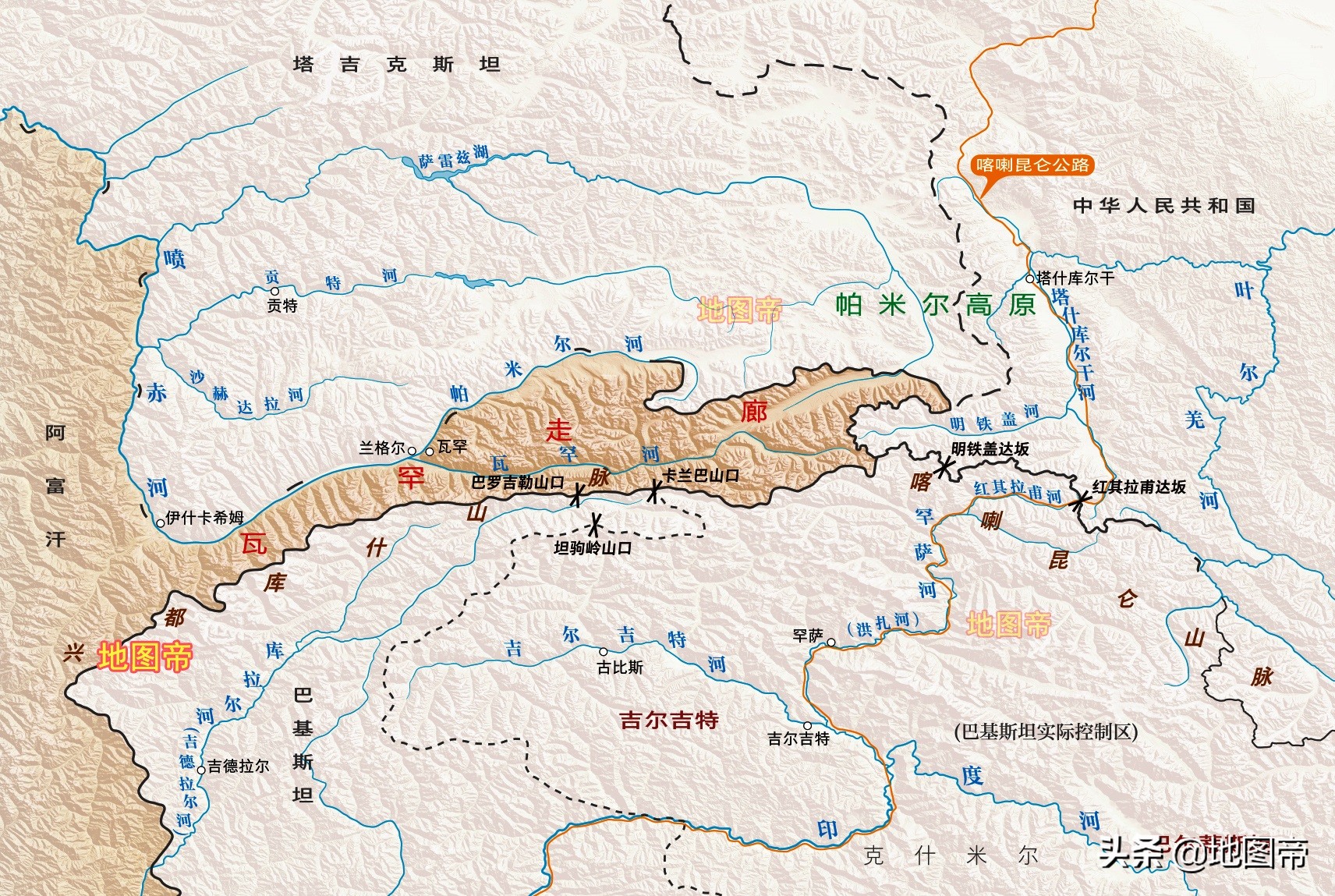 阿富汗邻国有哪些国家,阿富汗有哪些山脉