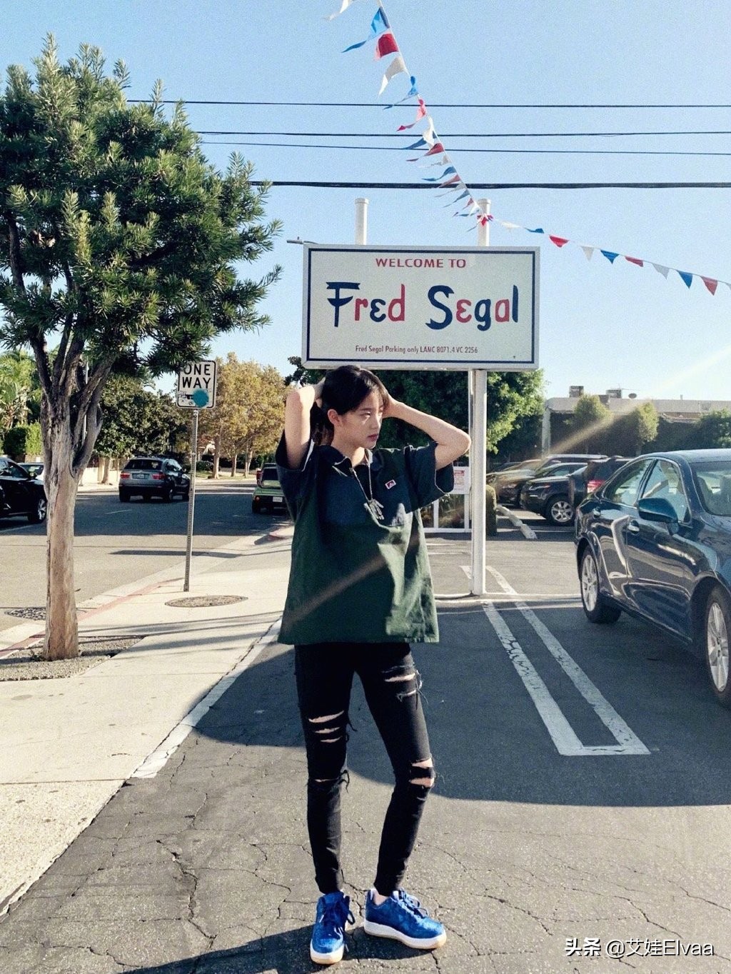 欧阳娜娜同款匡威高帮,欧阳娜娜匡威高帮搭配