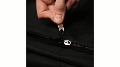 小妙招衣服后面有拉链自己不好拉,妙招衣服拉链底端坏了