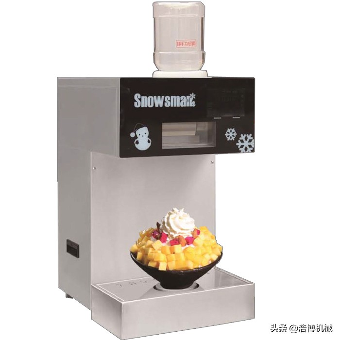 刨冰雪花机多少钱一台,全自动冰块刨冰机器商用