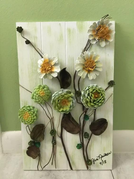 关于神奇的大自然的手工制作,100种松塔手工制作欣赏