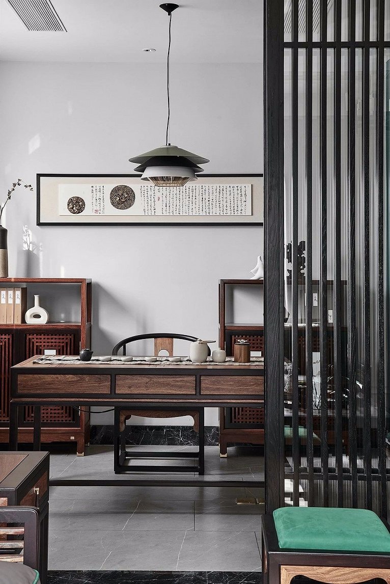 新中式高级灰图片大全,新中式大气与高贵