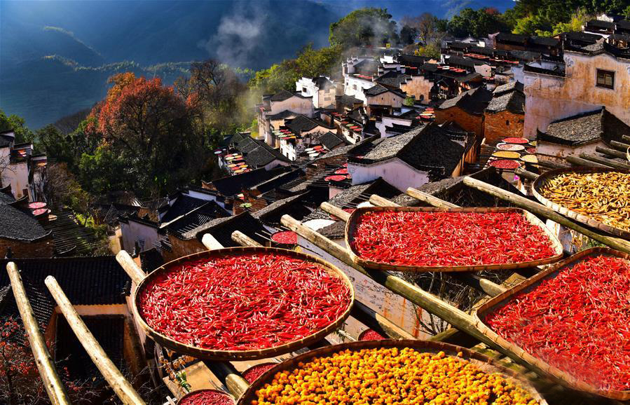 婺源古建筑江湾,婺源村落风水