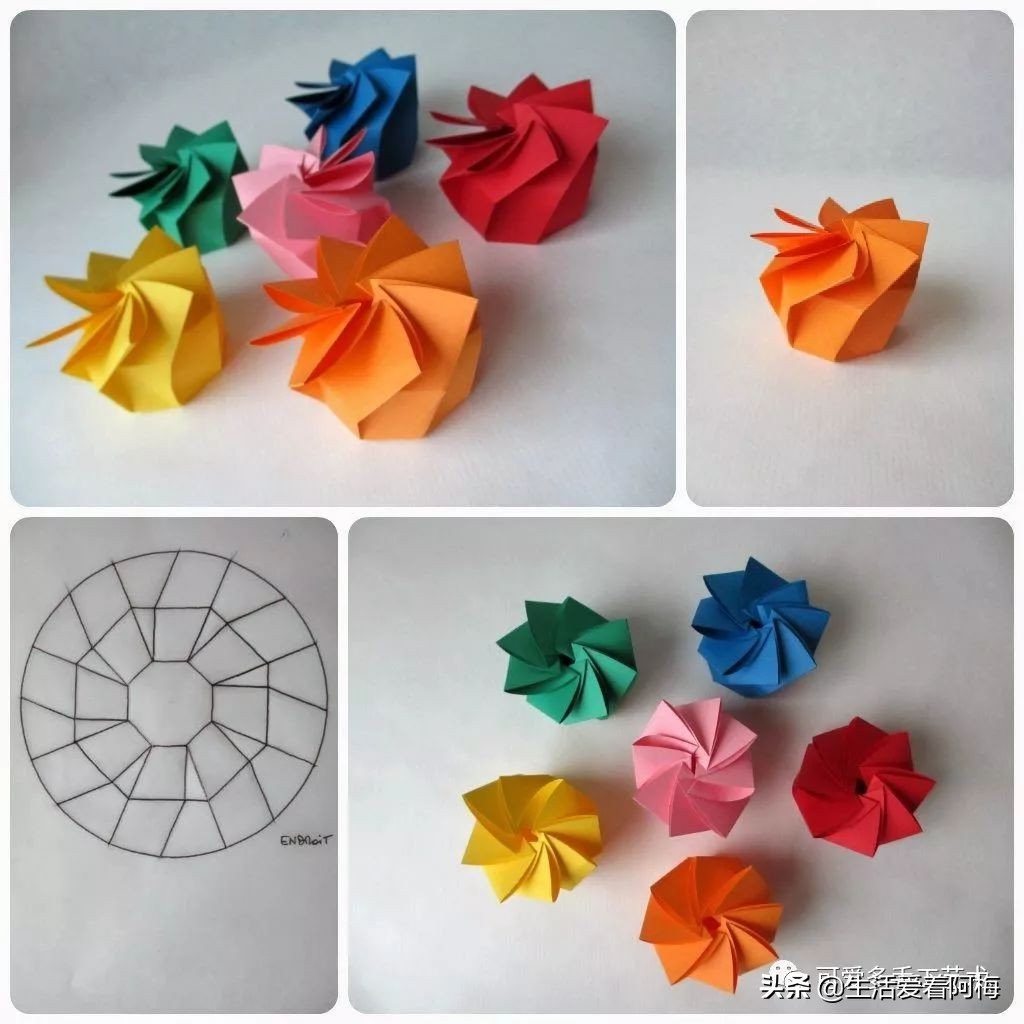 精美diy手工盒如何折,纸艺DIY摆件