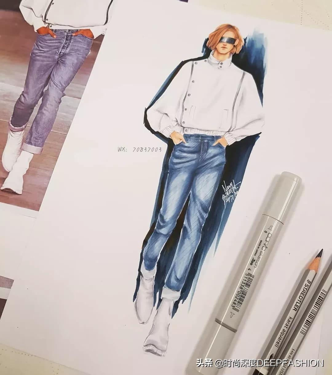 服装设计图三张,服装设计系列效果图