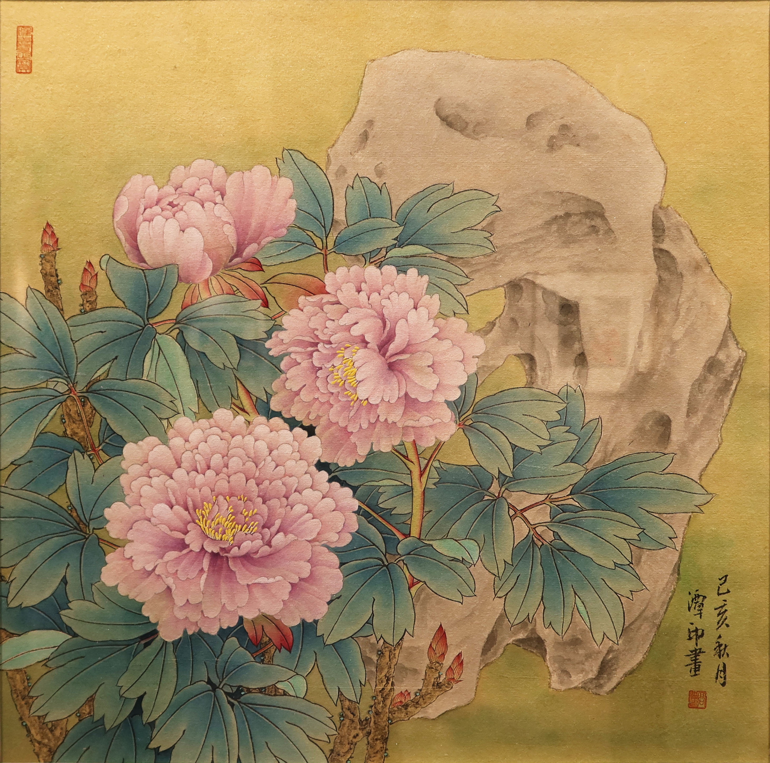 工笔人物画名家作品欣赏,中国美协著名工笔花鸟画画家