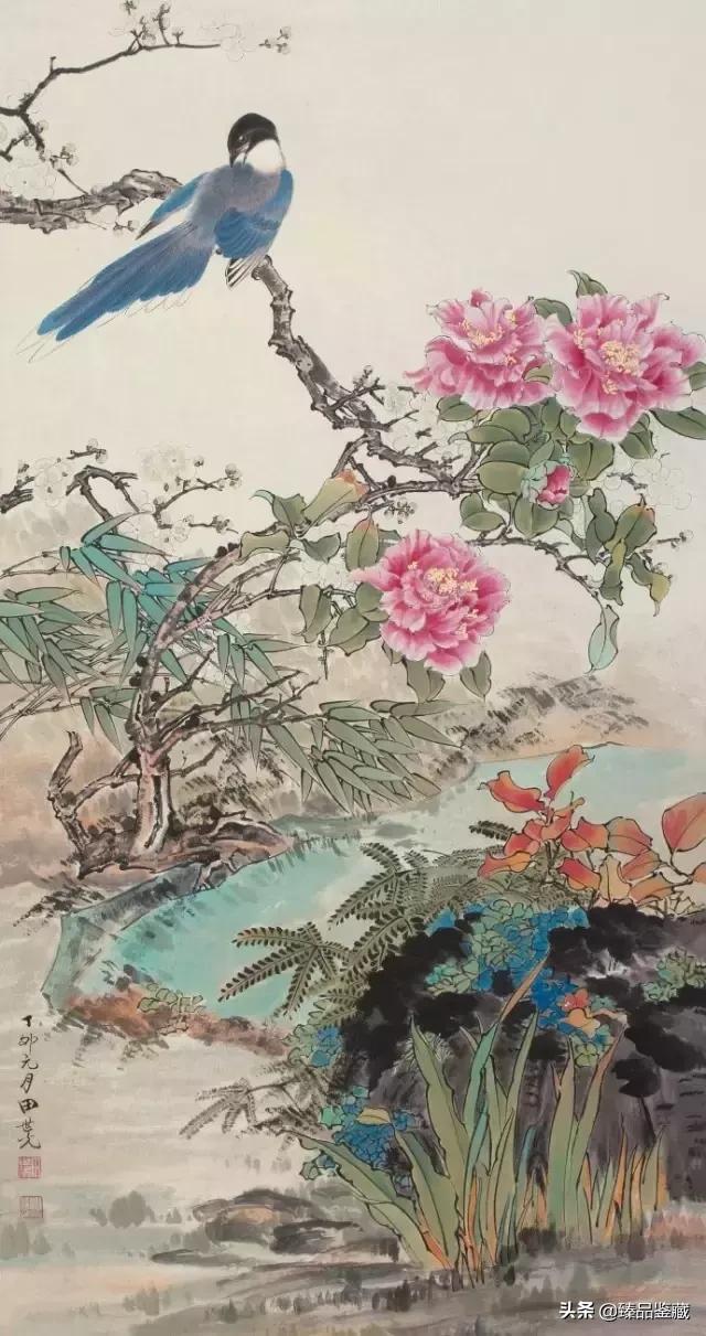 工笔大师田世光,工笔画大师田世光画孔雀好美
