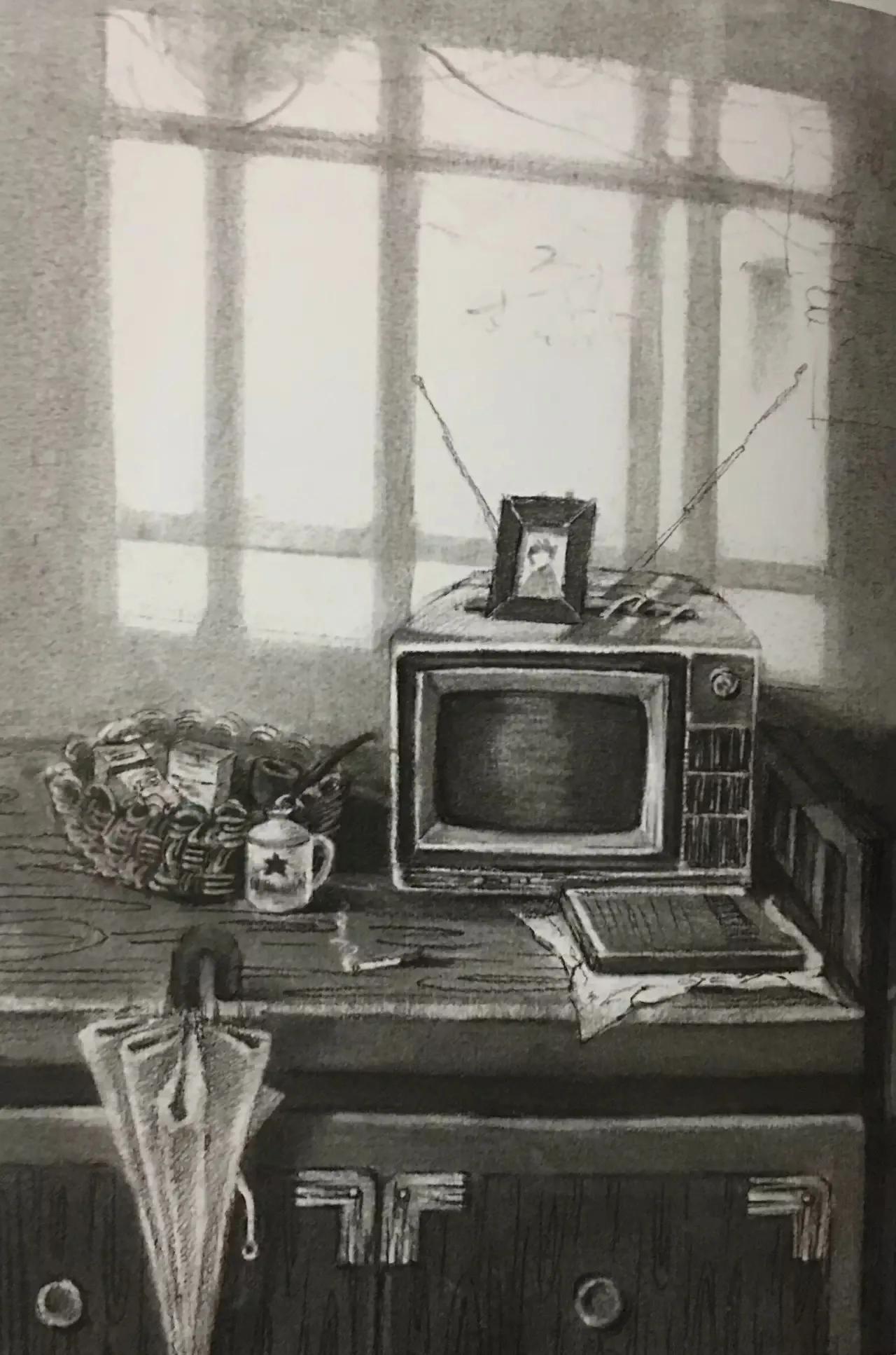 清华校考场景素描高分卷,清华素描场景高分卷技法