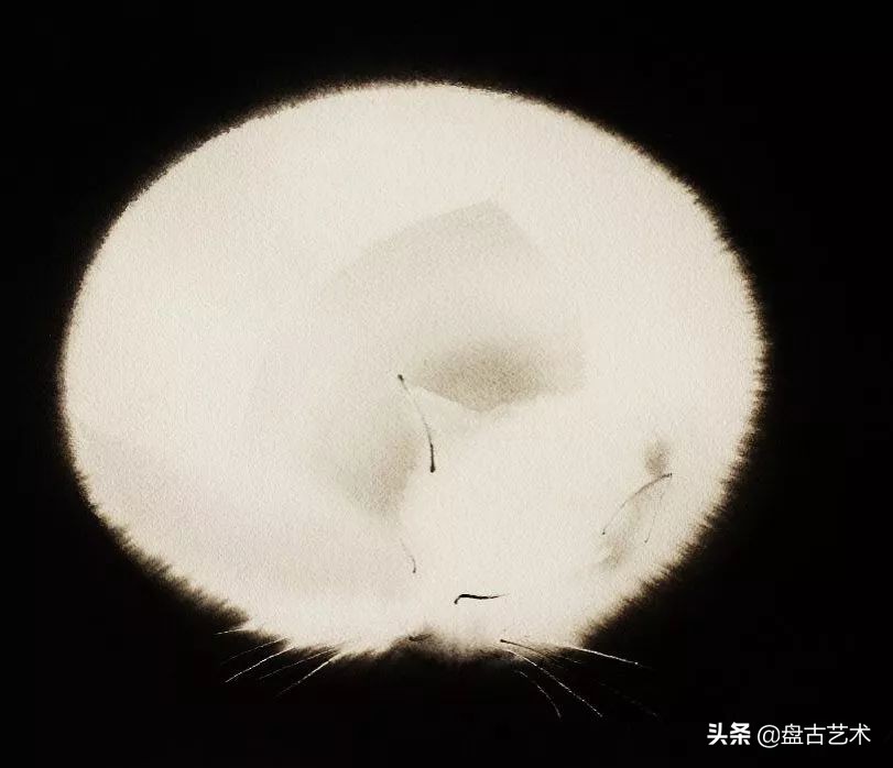 盘古文化艺术国画,盘古在宇宙中开天辟地国画