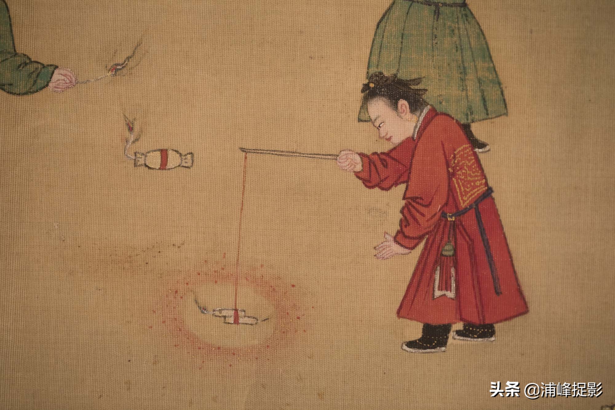 明朝皇帝出土古画,一幅明朝皇帝的古画