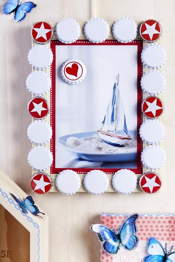 用啤酒的瓶盖怎么做成玩具,六个瓶盖可以做什么手工玩具