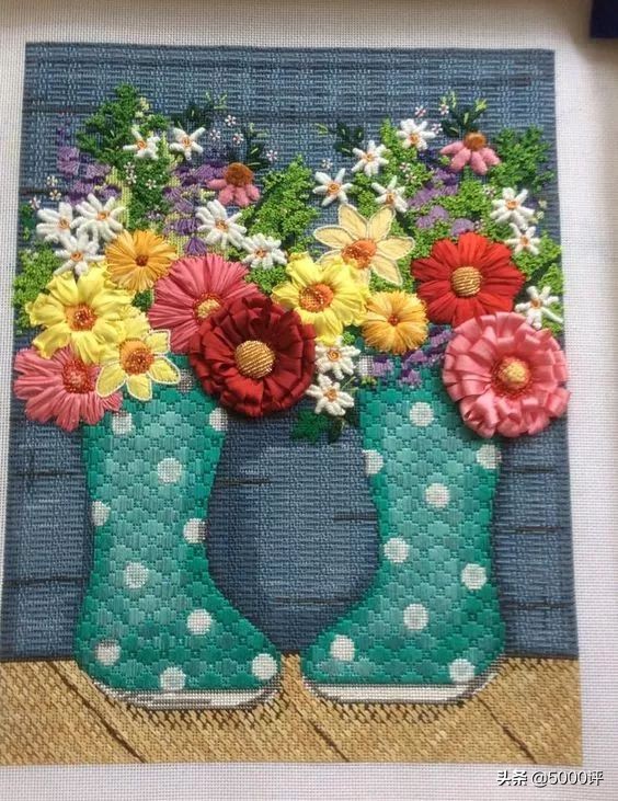 绣十字绣鞋垫的教程,十字绣绣字教程