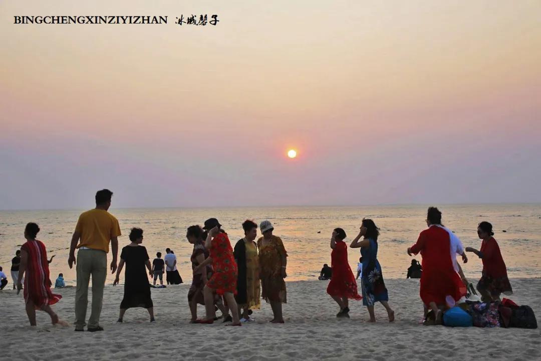 龙沐湾落日海滩,乐东最美落日海滩