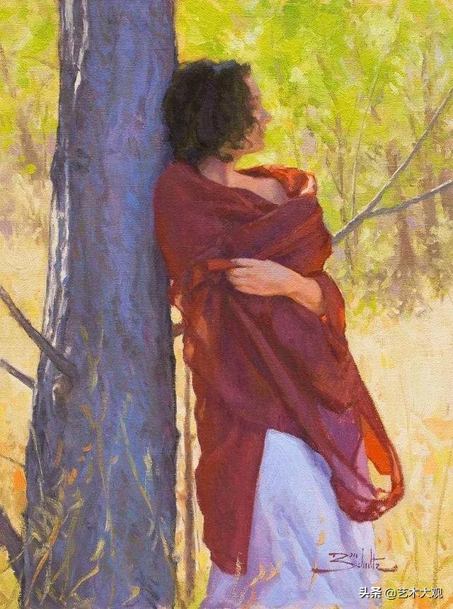 明媚阳光油画作品欣赏,美国画家埃里卡霍珀油画作品欣赏