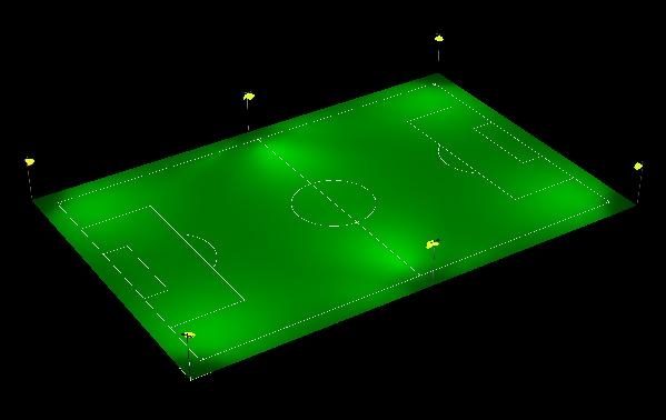 足球场使用什么灯效果最好,足球场用多大的灯