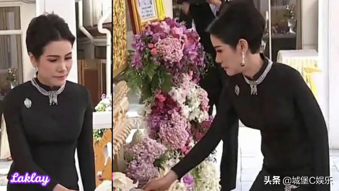 泰国贵妃首次戴“黑珍珠”，创新时尚又神秘，完胜王后的白珍珠