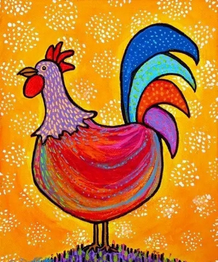 儿童创意水粉画作品,6-12岁幼儿创意水粉教程入门