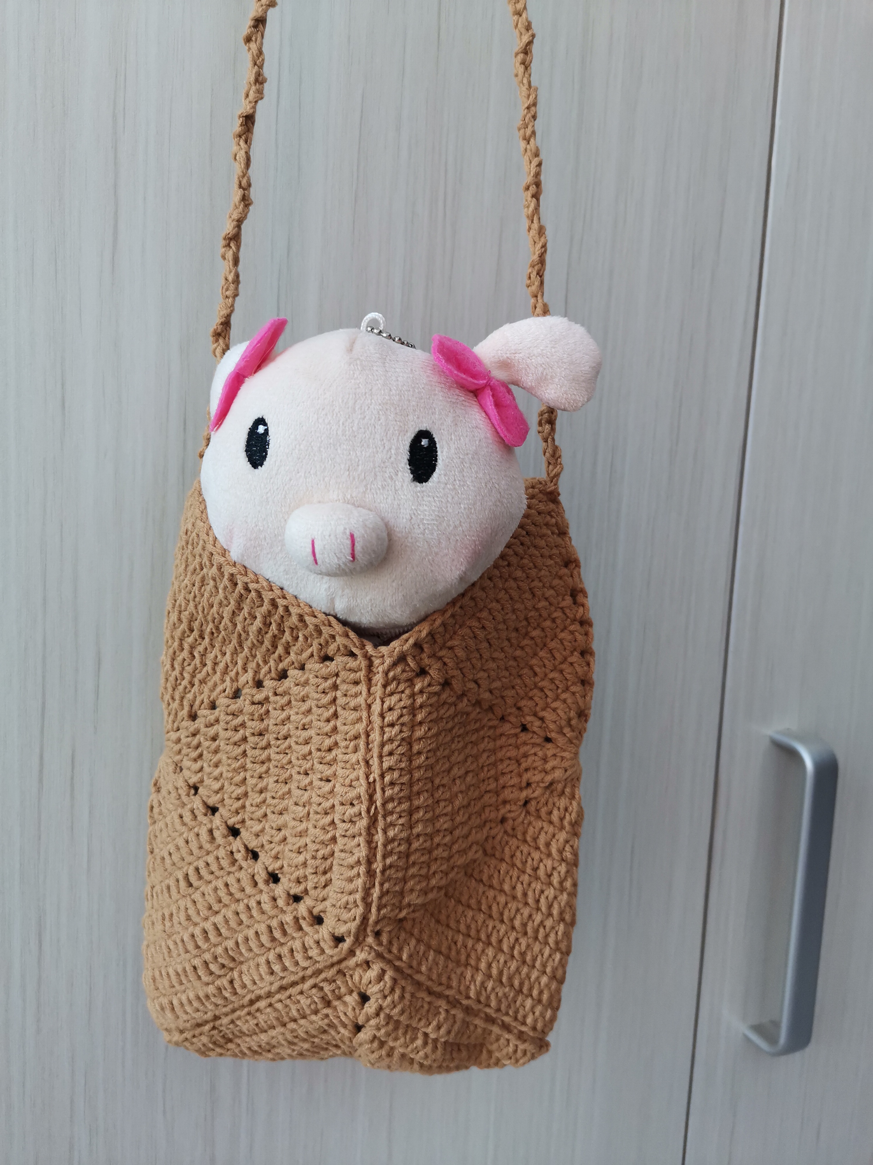 几何图形拼接包,几何斜挎大包包钩织教程