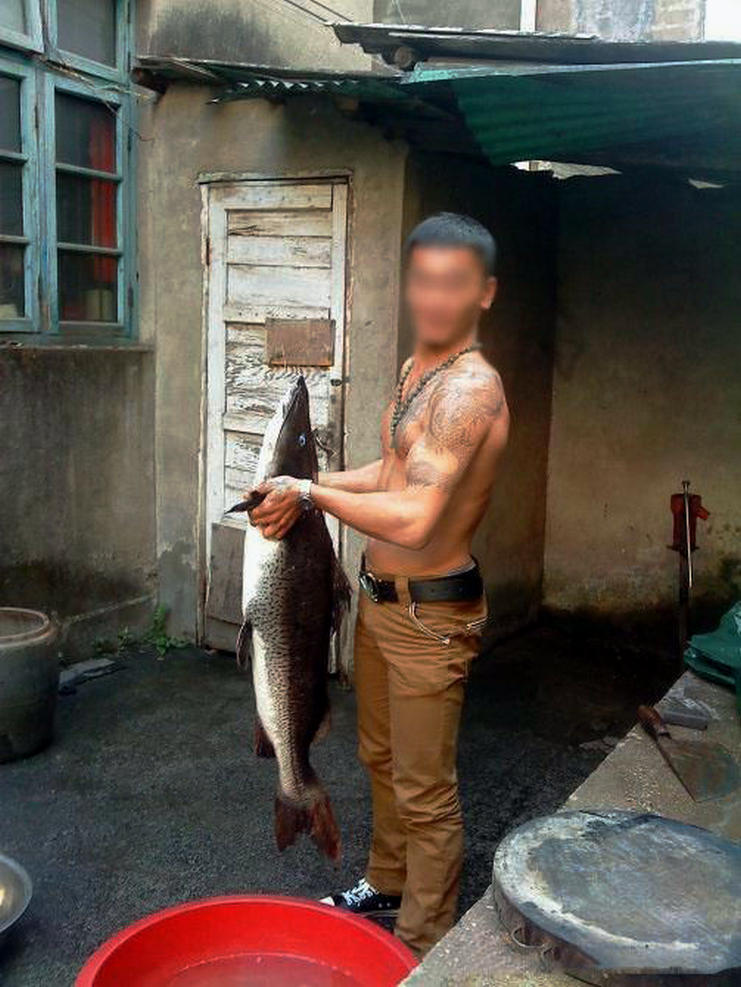 清远老乡北江河里捕获“虎皮怪鱼”，曾有多人遇见，能吃吗？