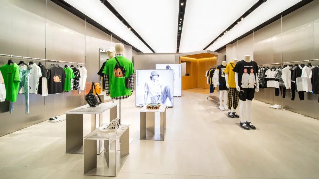 gxg品牌形象陈列,gxg旗下潮牌