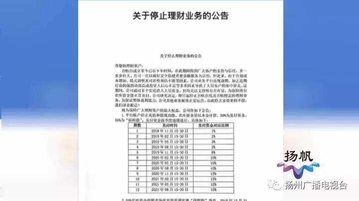 扬州又一家理财公司出状况!涉及几千万资金!