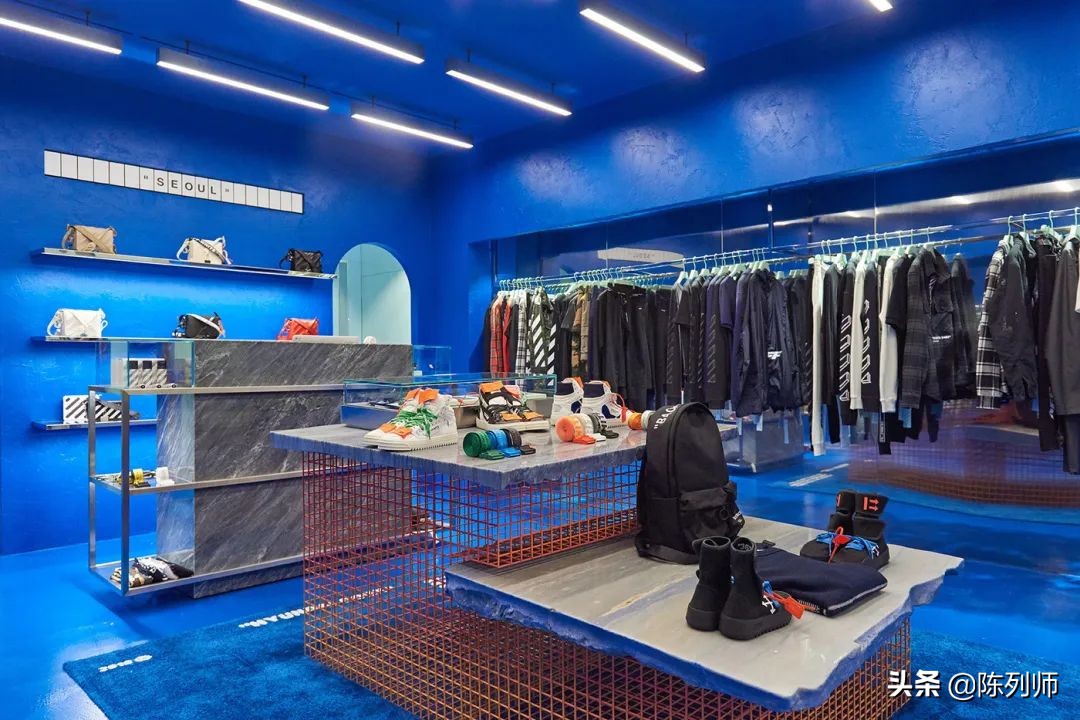 offwhite风格,白色品牌陈列搭配