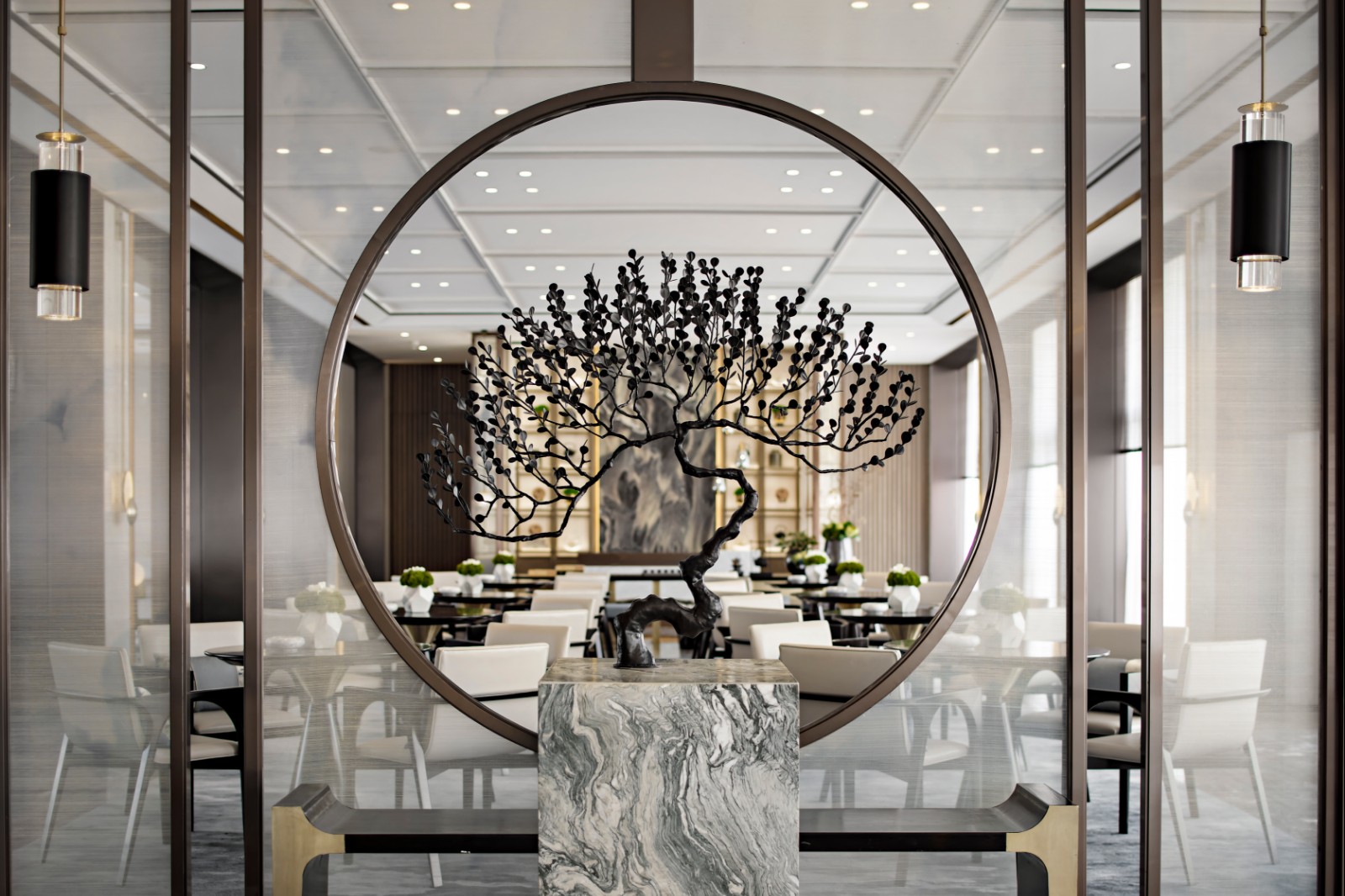 背景墙家装设计现代轻奢风客厅,禅意新中式厨房吊顶效果图