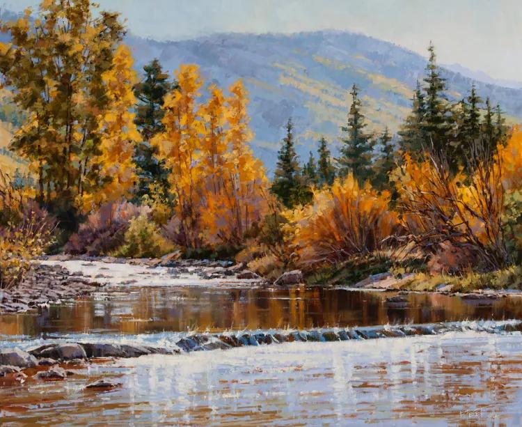 绝美风景油画教程,最灵动的风景油画