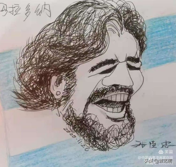 马拉多纳高清漫画壁纸,马拉多纳漫画