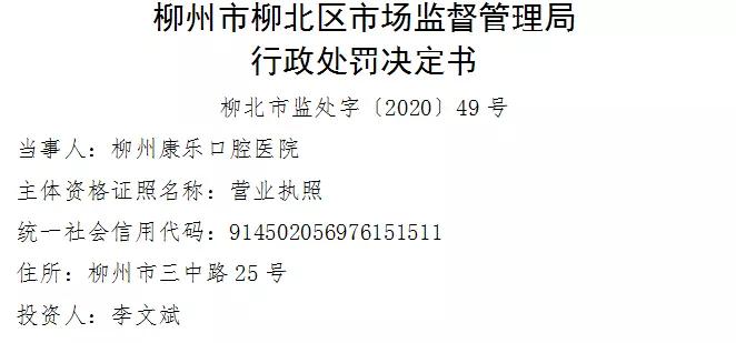 柳州市一猪肉店被罚3万元,柳北罚单