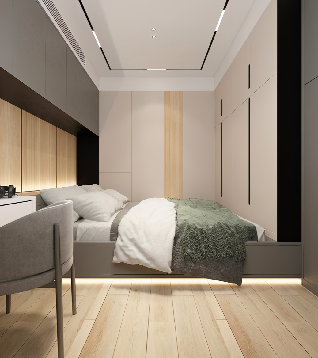 套内40平米二房一厅设计图,一体式干湿分离卫浴房