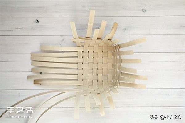 diy藤编收纳筐教程,长方形藤编收纳筐教程