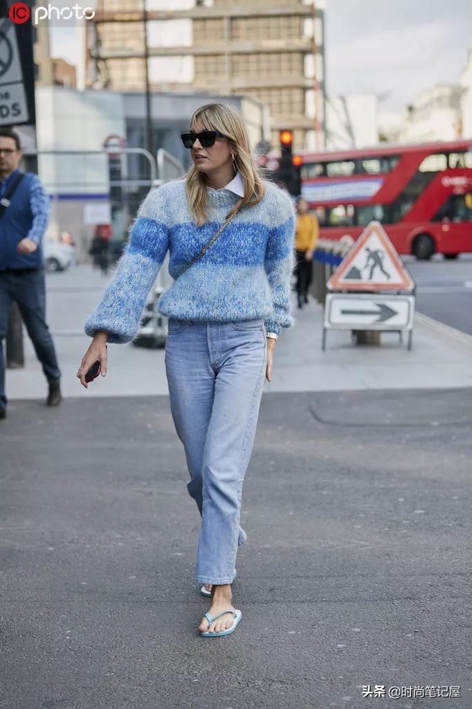 爆款撞色慵懒风毛衣穿搭,毛衣衬衫外套长款慵懒风穿搭