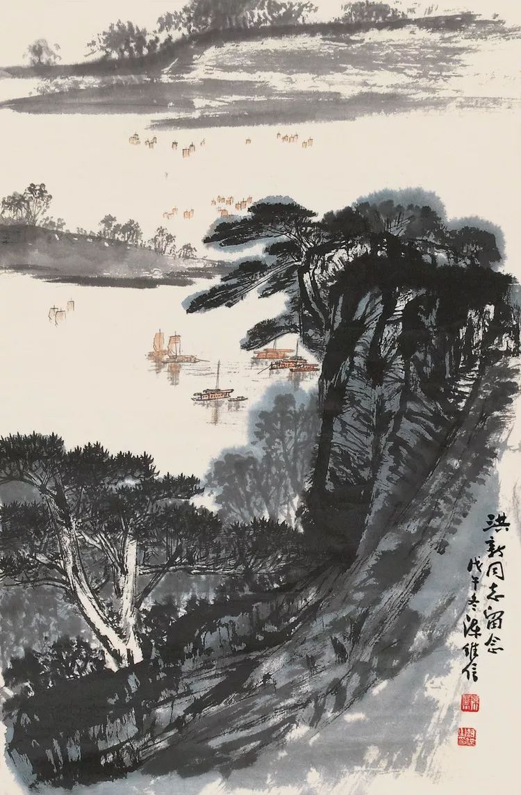 陈良宗山水画作品欣赏,陈家振山水画作品欣赏