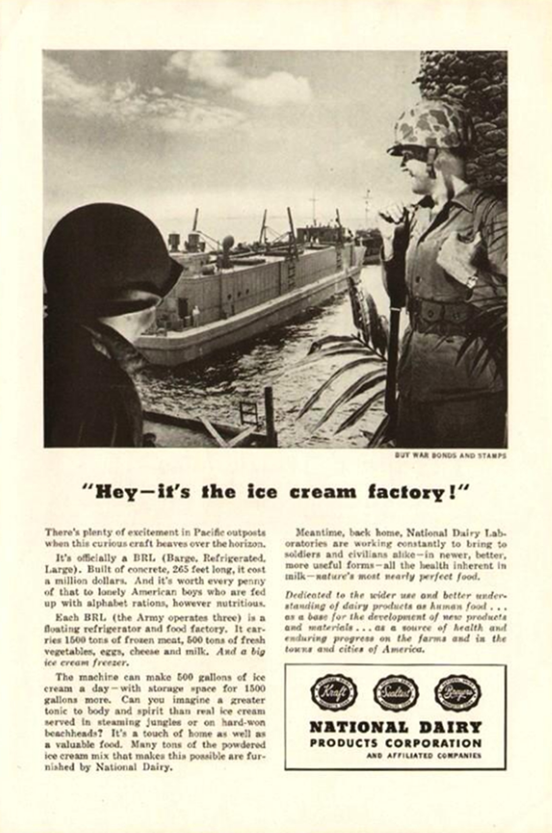 对于二战的美国大兵，什么才是他们最想要的？冰激凌就是他们的爱