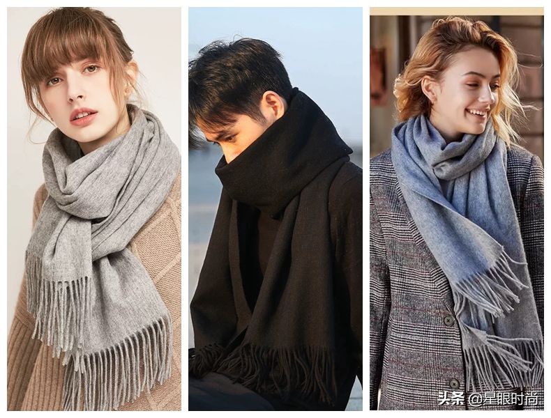 秋冬纯色保暖围巾女,秋冬保暖围巾