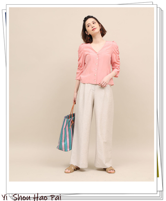 日系原单亚麻阔腿裤,亚麻阔腿裤穿搭夏季女正式场合
