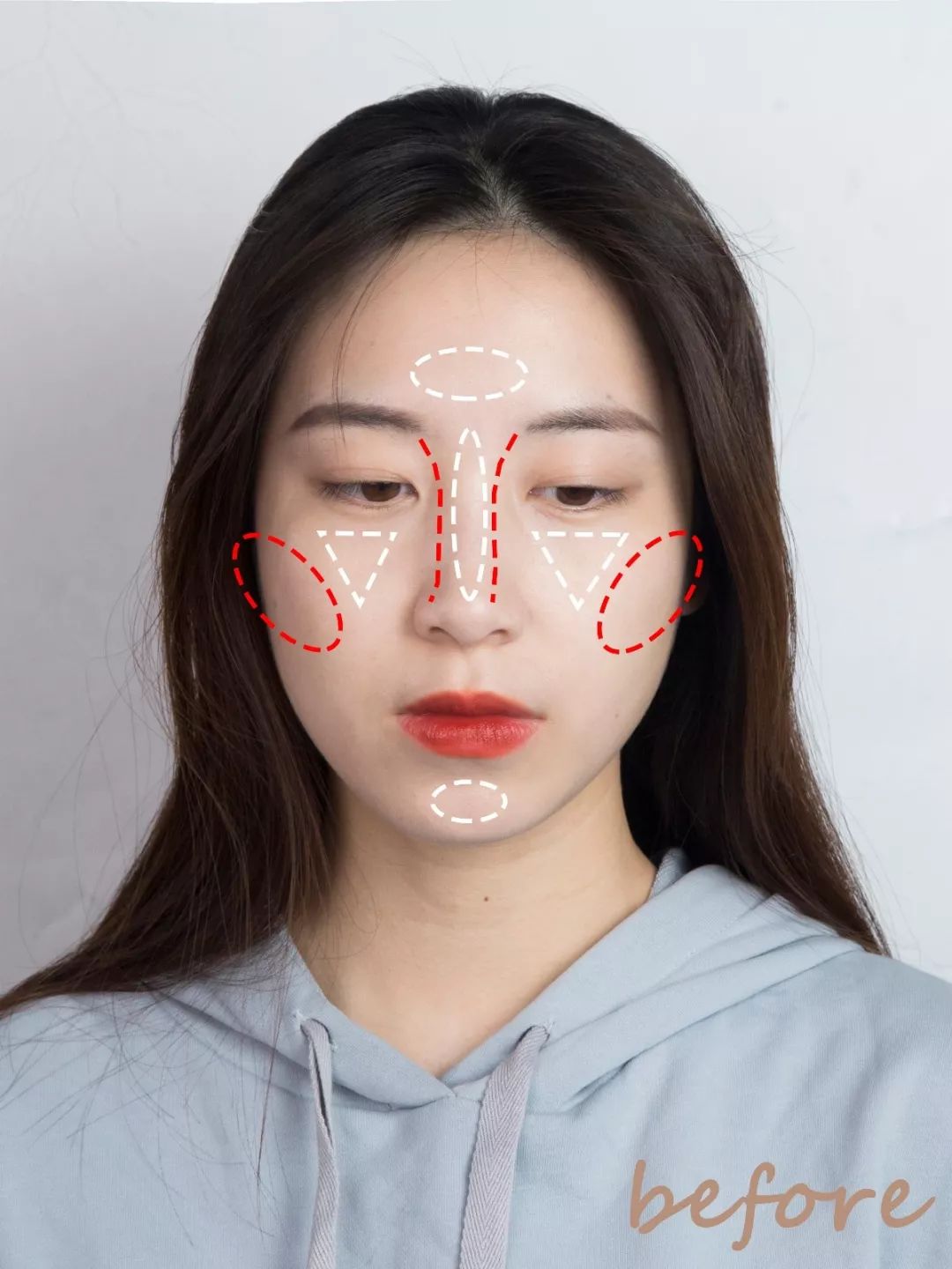 新手修容瘦脸最简单的方法,手把手教你面部修容