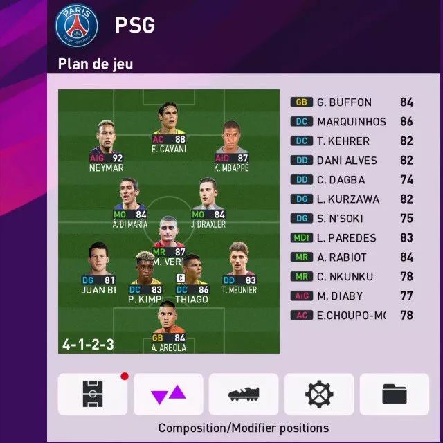 法甲巴黎球员阵容最新,巴黎马赛雷恩