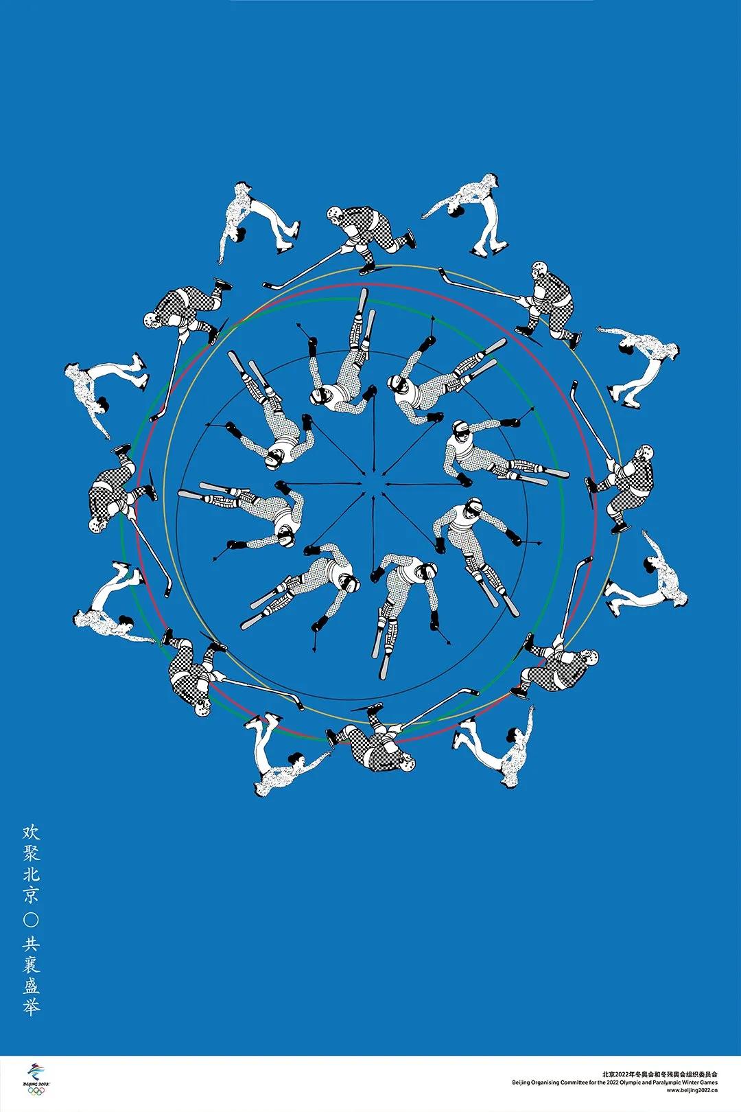 北京冬奥会宣传海报图片,2022年冬奥会海报绘画