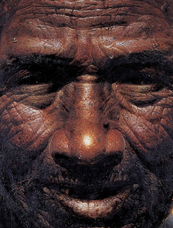 罗中立的春蚕,罗中立三幅春蚕高清图