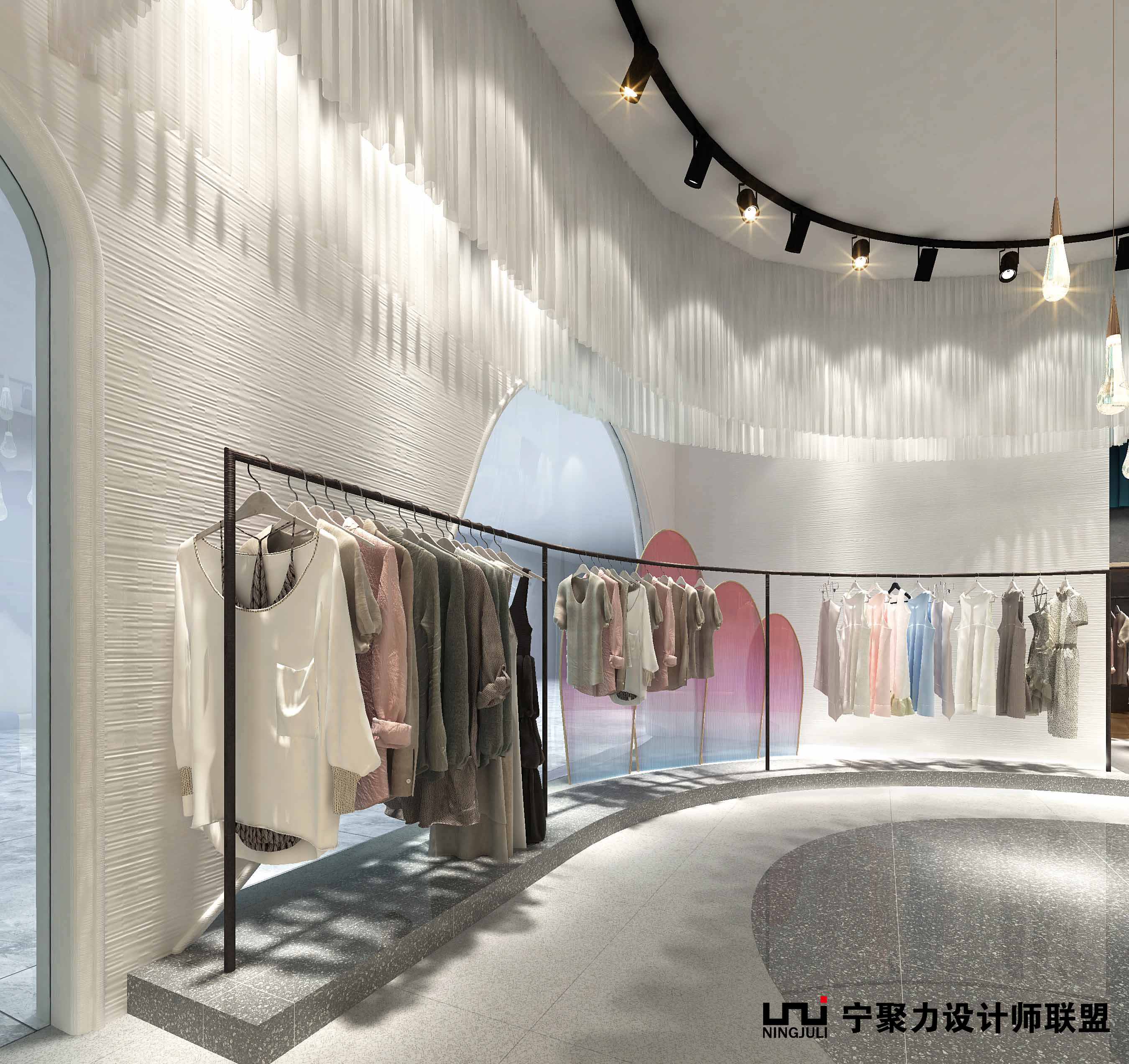 55平服装店铺装修设计图纸,15平米服装批发店装修图