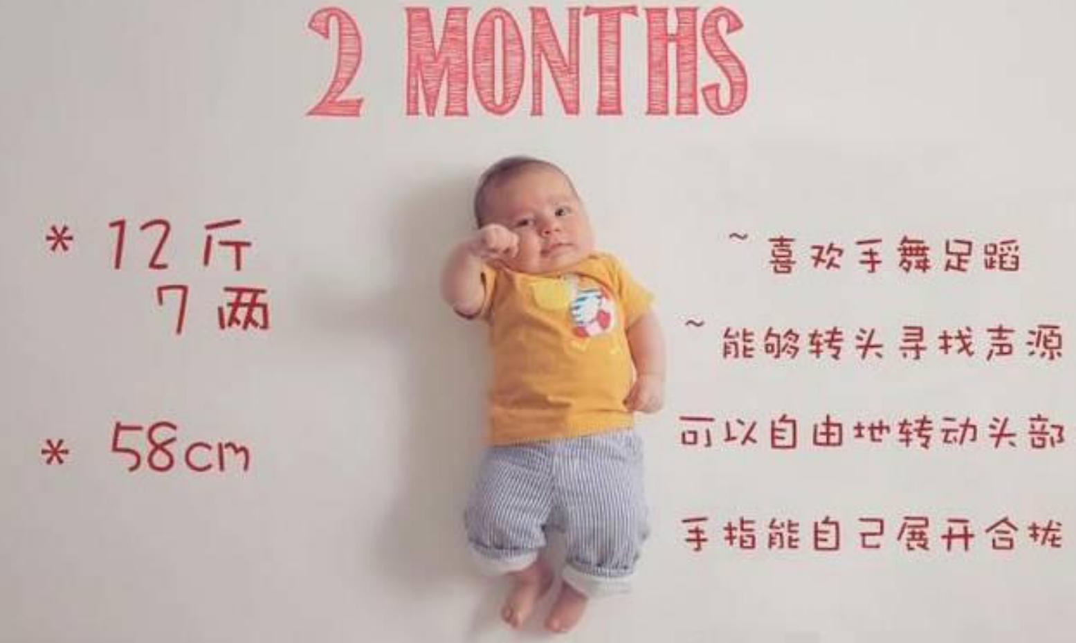 宝宝12月发育标准,0到12月婴儿发育标准对照表