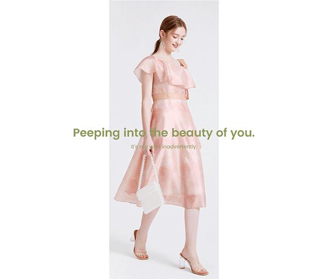 50条夏日连衣裙超美,pinkmoon夏日碎花连衣裙