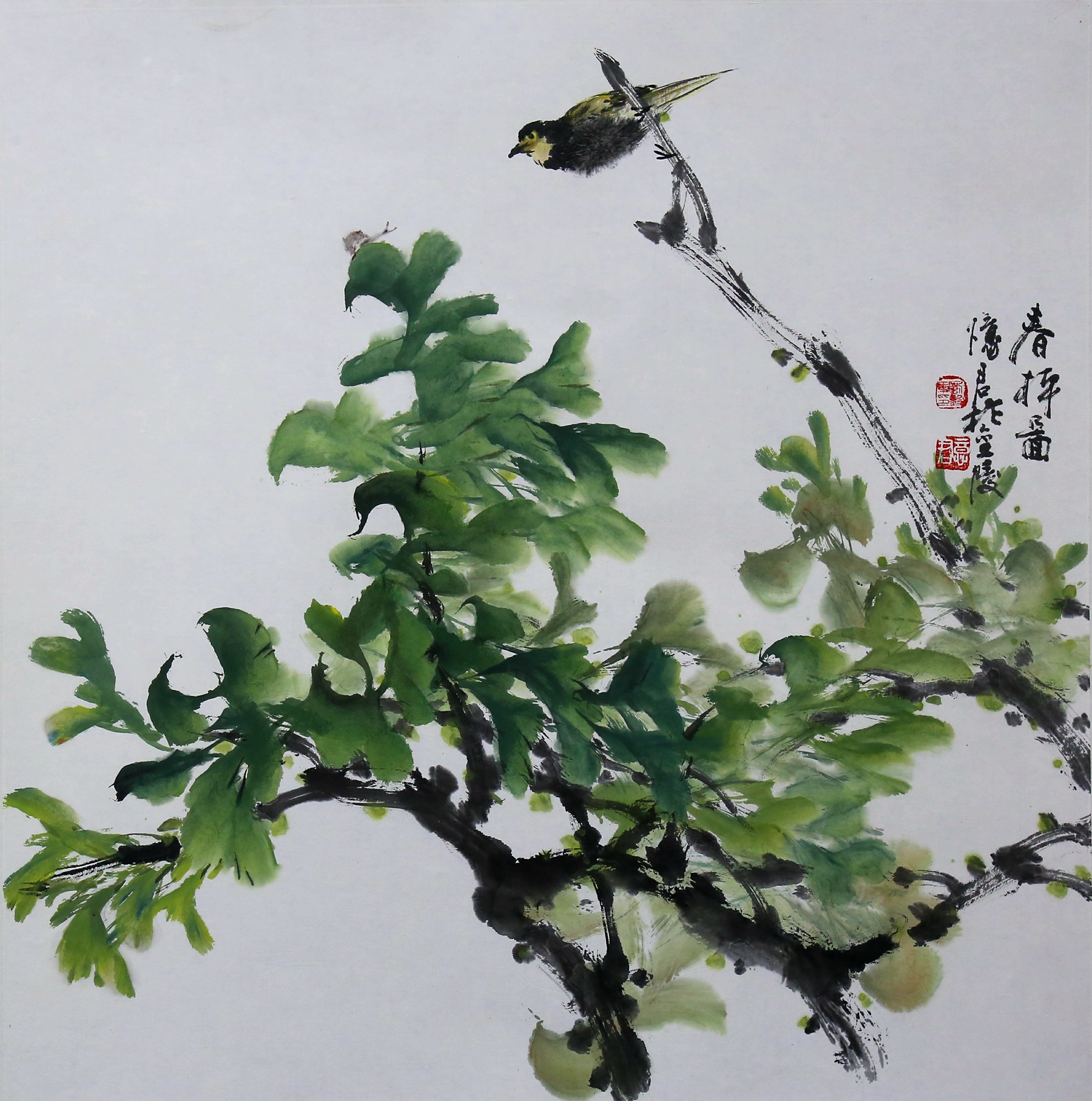 忆君银杏作品欣赏,忆君银杏画